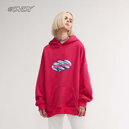 Oversize Print Hoodie WN12573