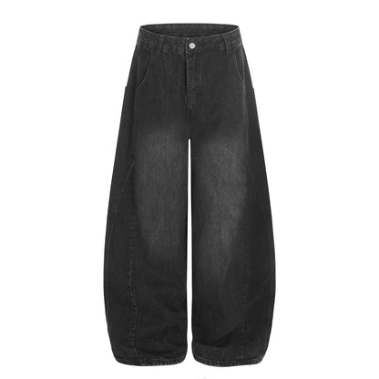 Washed Wide Leg Denim Jeans WN25431