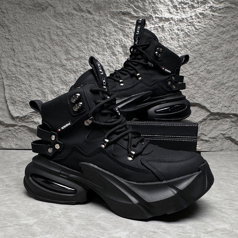 Metal Buckle Thick Sole Sneaker Boots WN24743