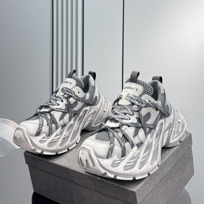 Mesh Strap Platform Chunky Sole Sneakers WN24707