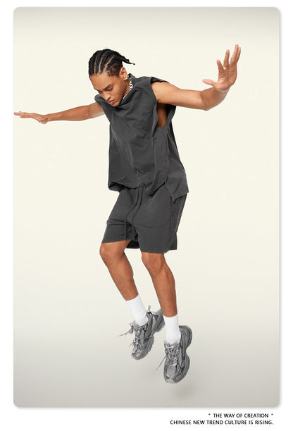 Washed Oversize Sleeveless T-Shirt WN6069