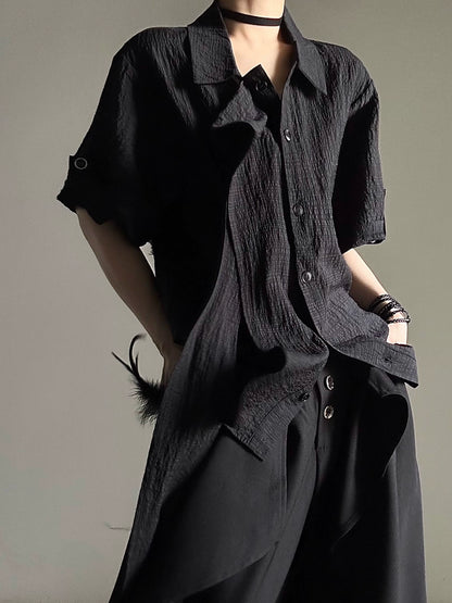Design Strap Short Sleeve Shirt WN19668