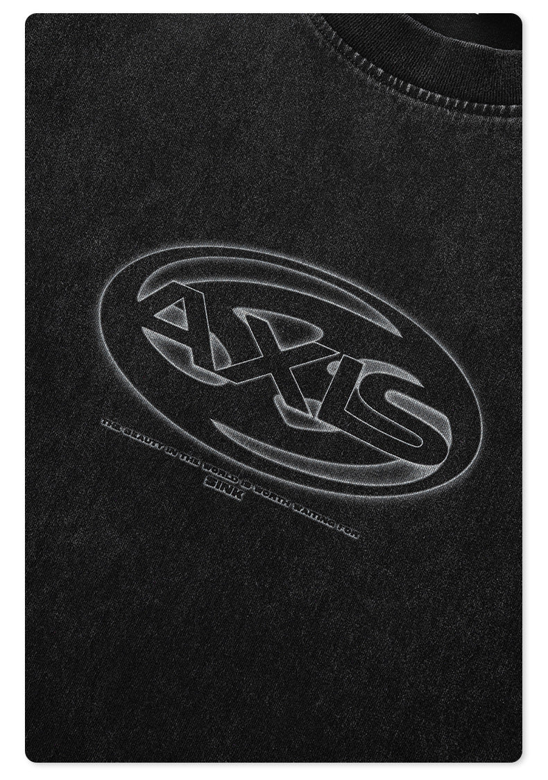 Whased Print Oversize Tank Top T-shirt WN6442