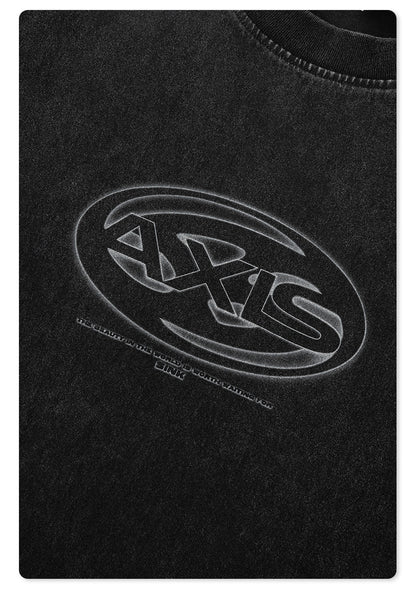 Whased Print Oversize Tank Top T-shirt WN6442