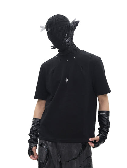 Studs Design Short Sleeve T-Shirt WN18680