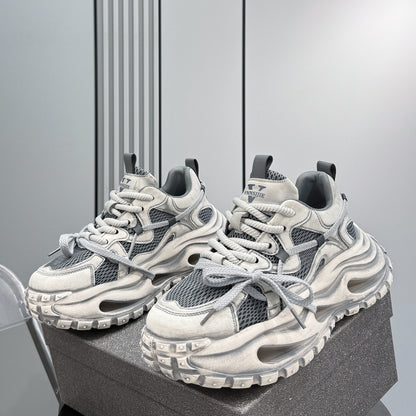 Mesh Panel Air Sole Chunky Sole Sneakers WN24716
