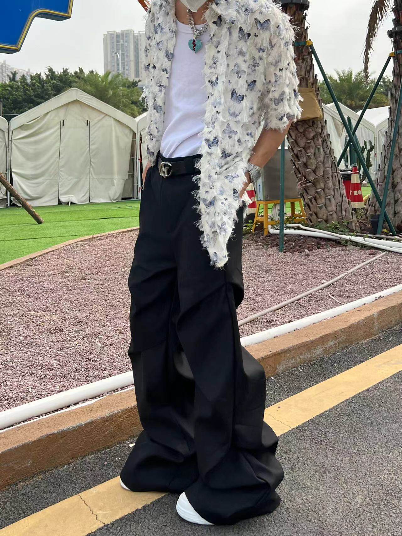 Extra Long Wide Leg Pants WN24118