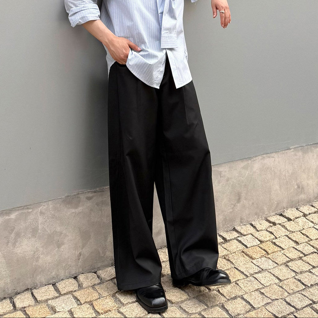 Pleats Wide Leg Trousers WN24954