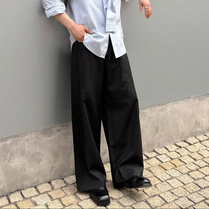 Pleats Wide Leg Trousers WN24954