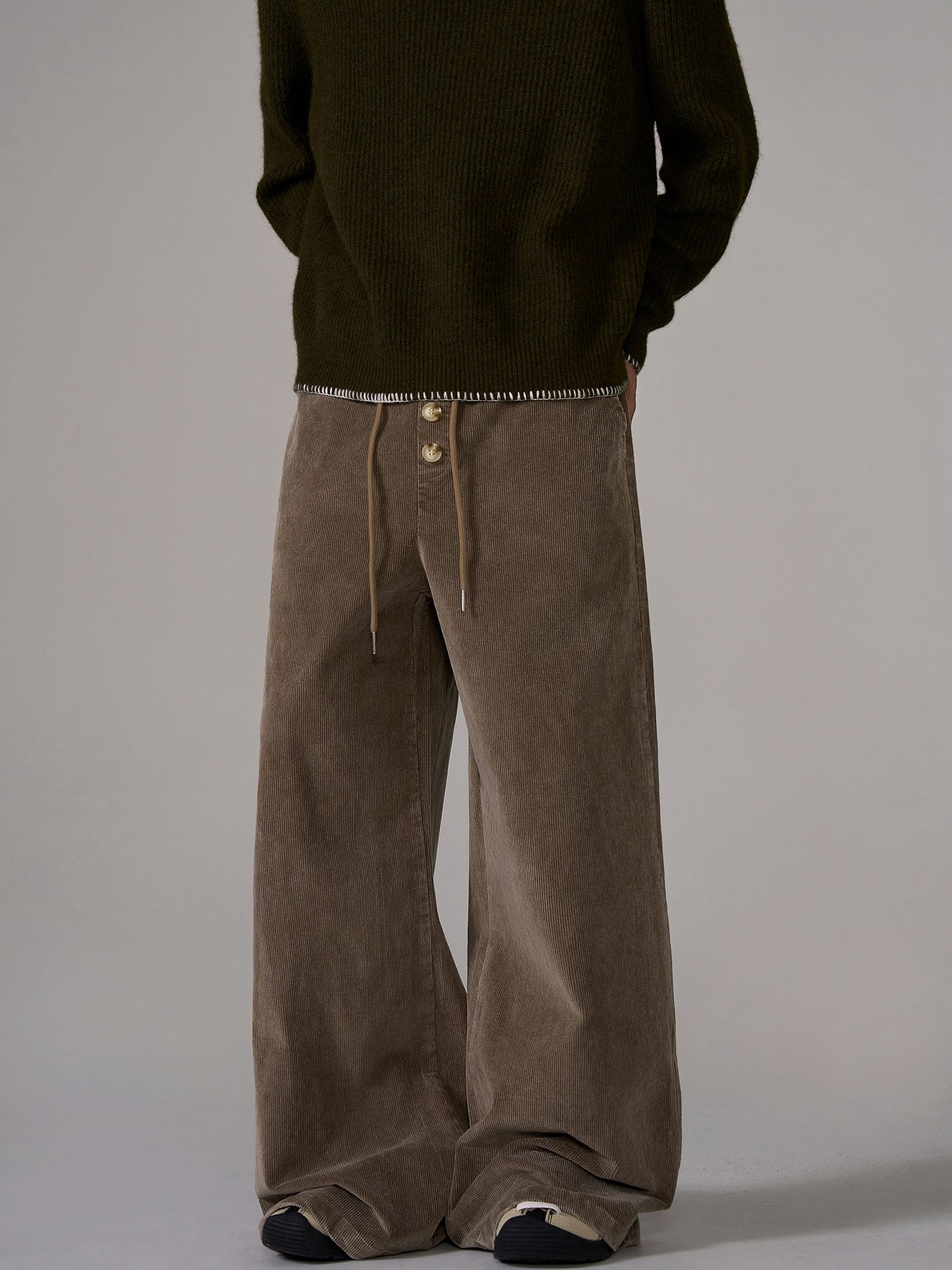 Wide Leg Corduroy Pants WN10654