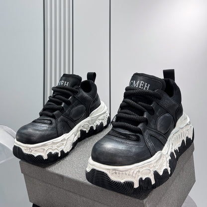 Panel Rope Lace Chunky Sole Sneakers WN24663