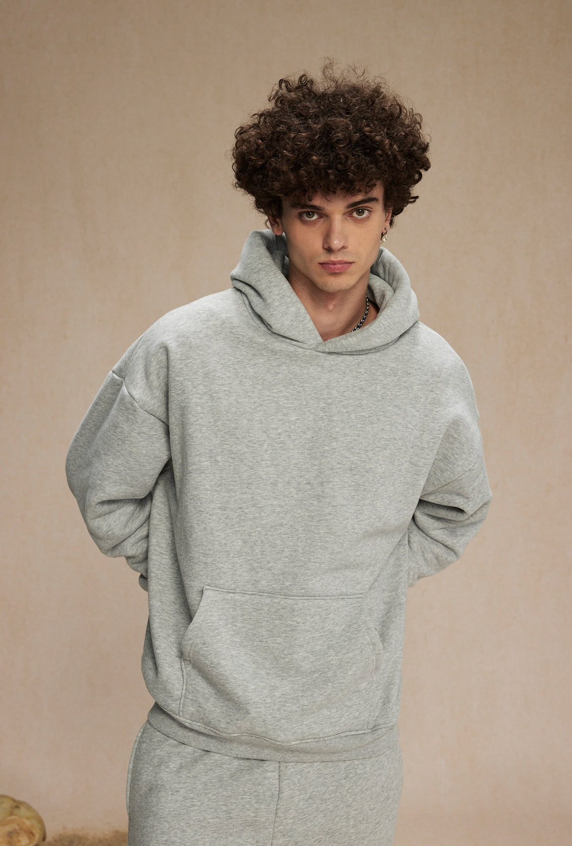 Oversize Plain Hoodie WN9968