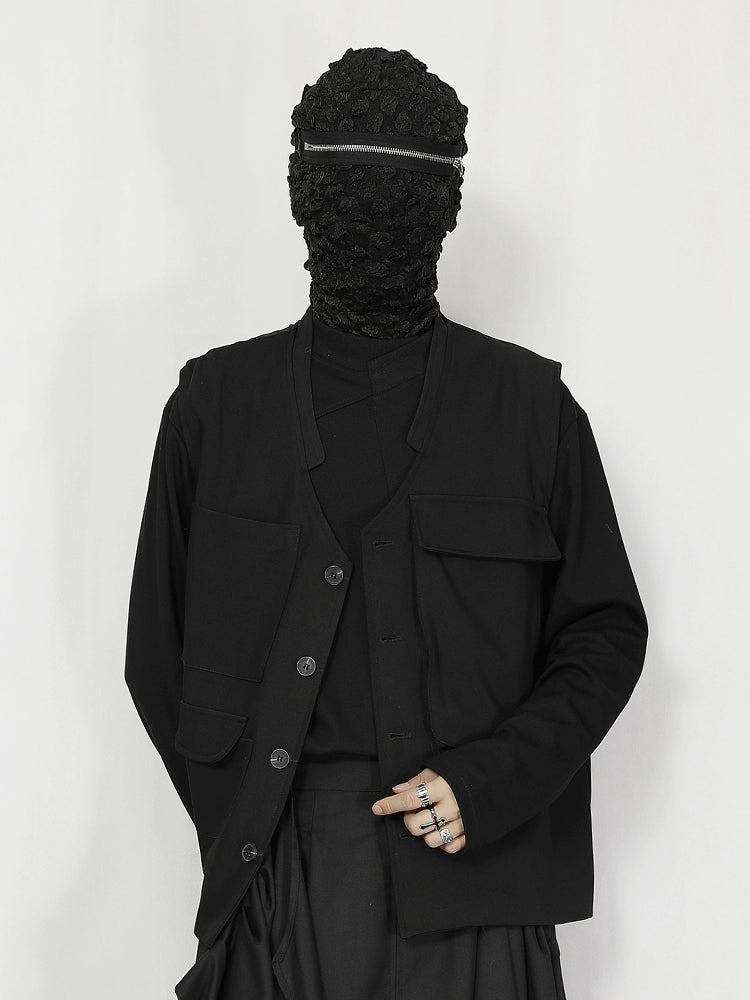 Multi-Pocket Tailored Vest Jacket WN20181