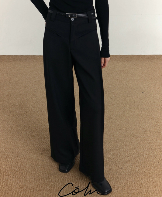 Pocket Design Wide Leg Trousers WN21588