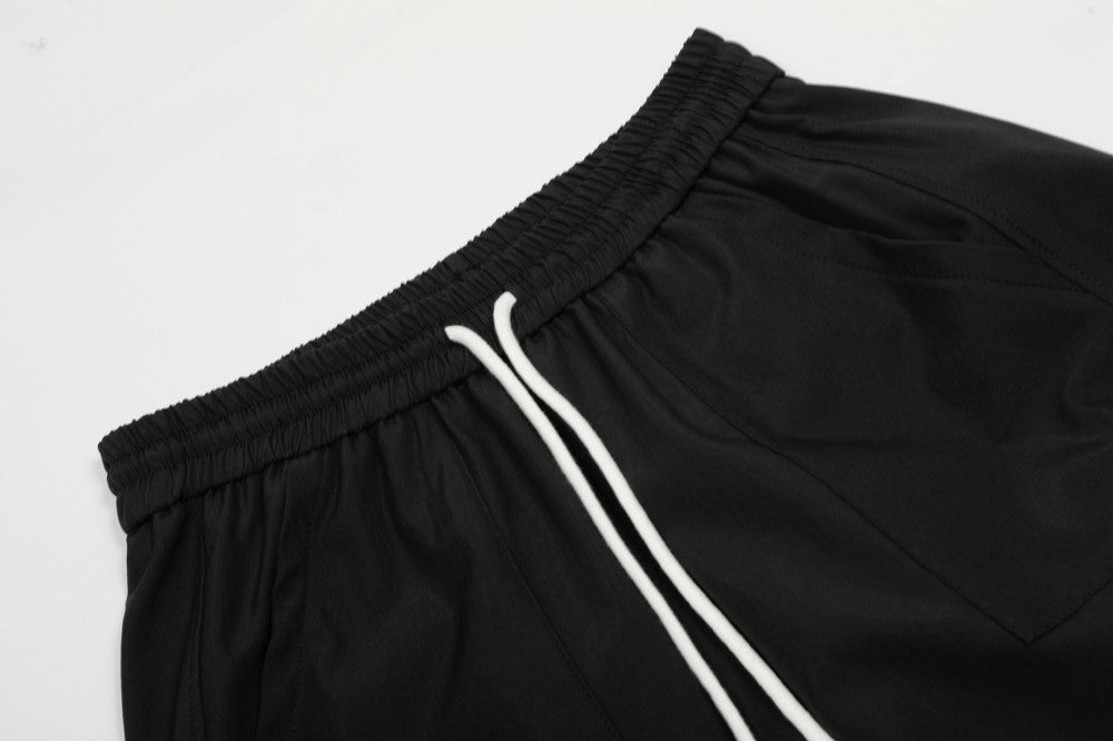 Stripe Zipper Jacket & Stripe Wide Leg Pants Setup WN28059