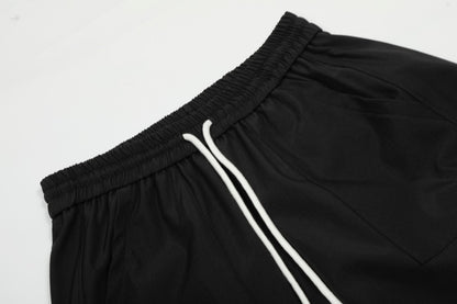 Stripe Zipper Jacket & Stripe Wide Leg Pants Setup WN28059