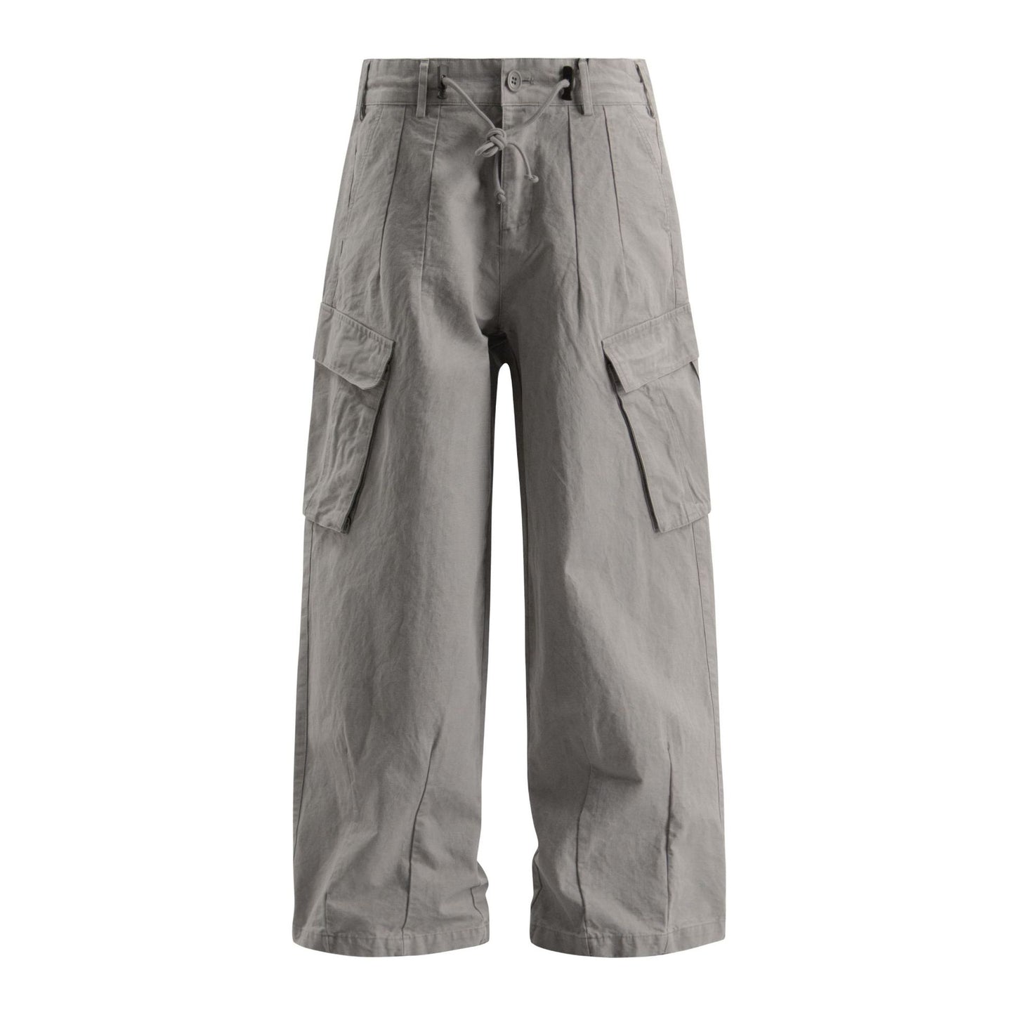 Washed Straight Wide Leg Cargo Pants  WN26343