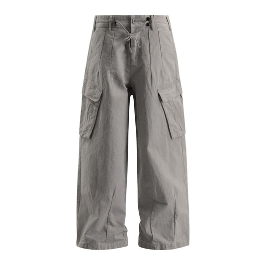 Washed Straight Wide Leg Cargo Pants  WN26343