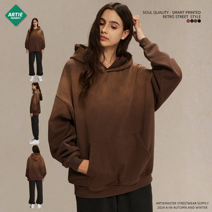 Oversize Damage Washed Hoodie WN9973