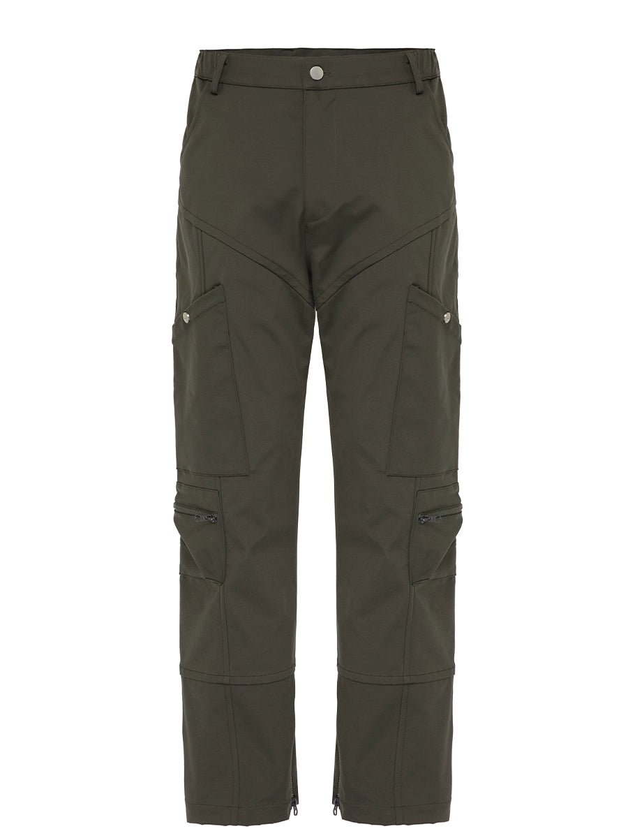 Utility Pocket Zipper-Hem Cargo Pants WN12171