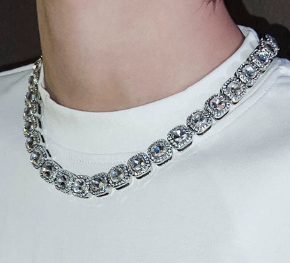 WN25047 Yang Yifan, trendy brand necklace, versatile personality, men's necklace, pendant, hip-hop, street fashion, metal pendants, accessories, women WN25047