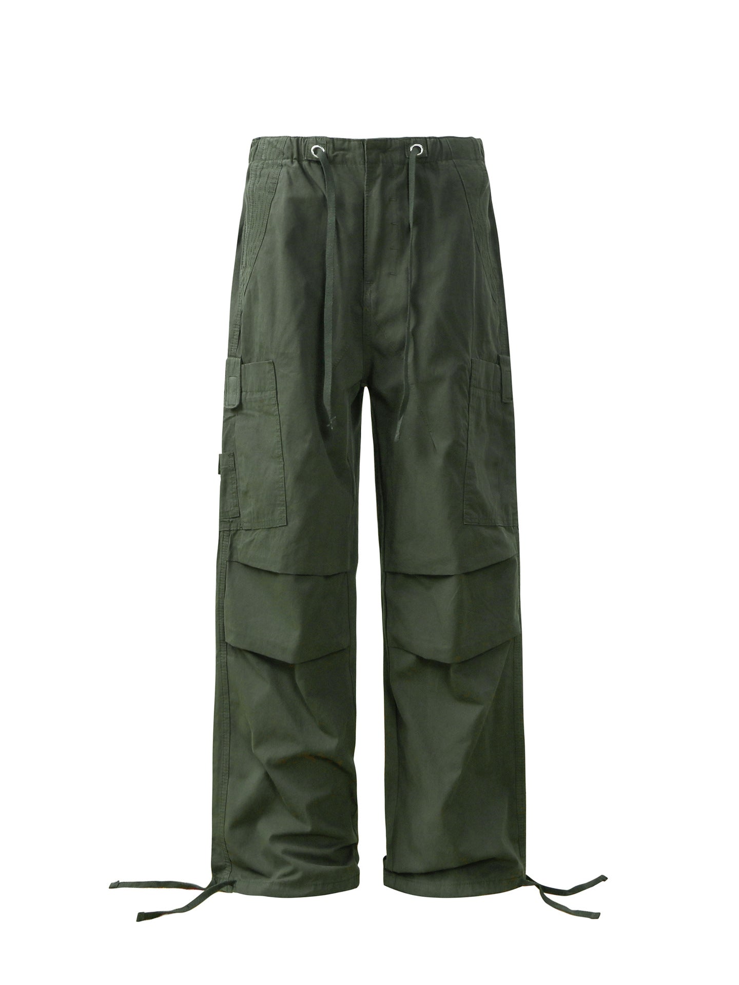 Multi Pocket Panel Drawstring Cargo Pants WN26292
