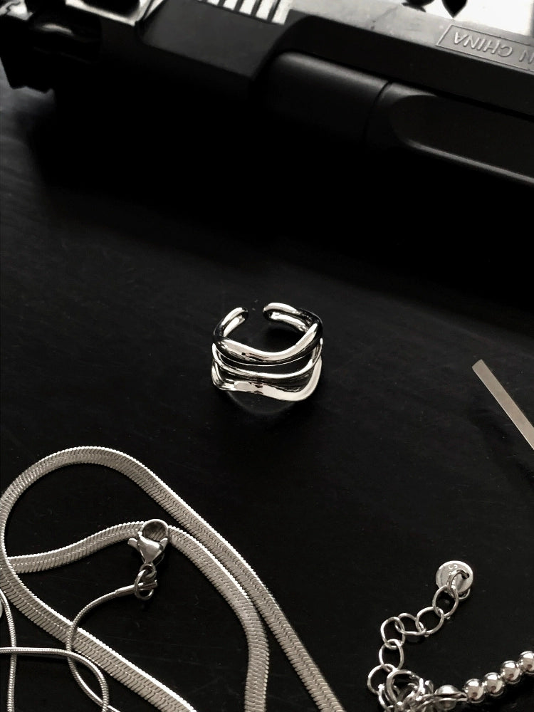 Double-Layer Opening Design Ring WN20343