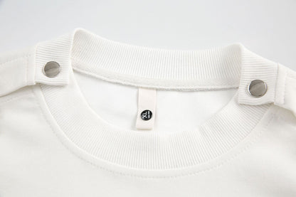 Metal Charm Design Oversize Short Sleeve T-Shirt WN14075