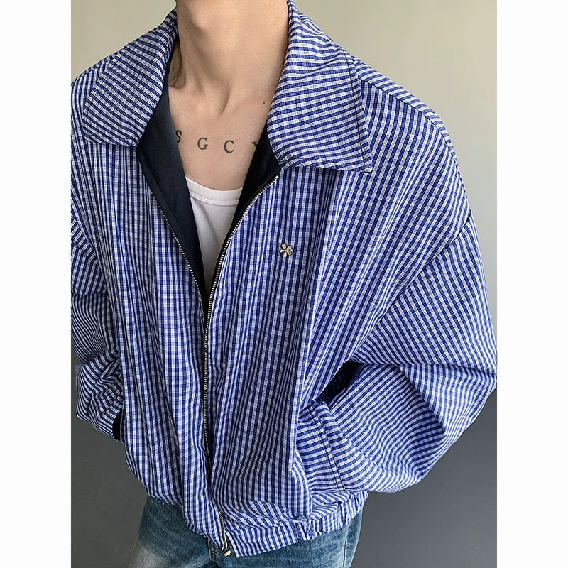 Checkered Reversible Design Jacket WN19277