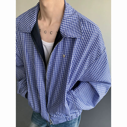 Checkered Reversible Design Jacket WN19277