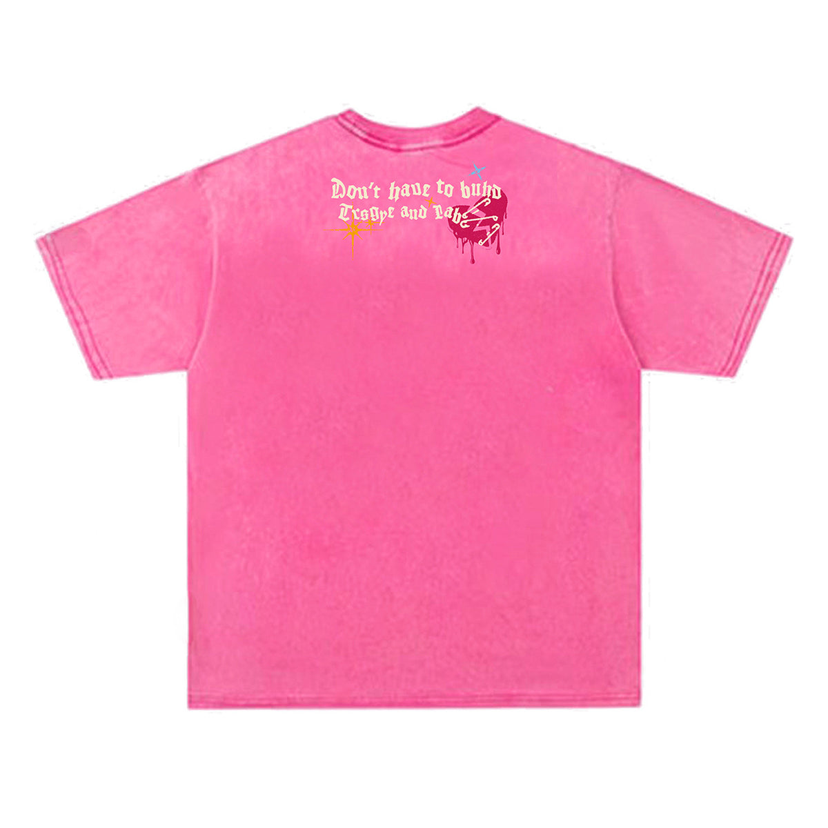 Skeleton Graphic Letter Short Sleeve T-Shirt WN26774