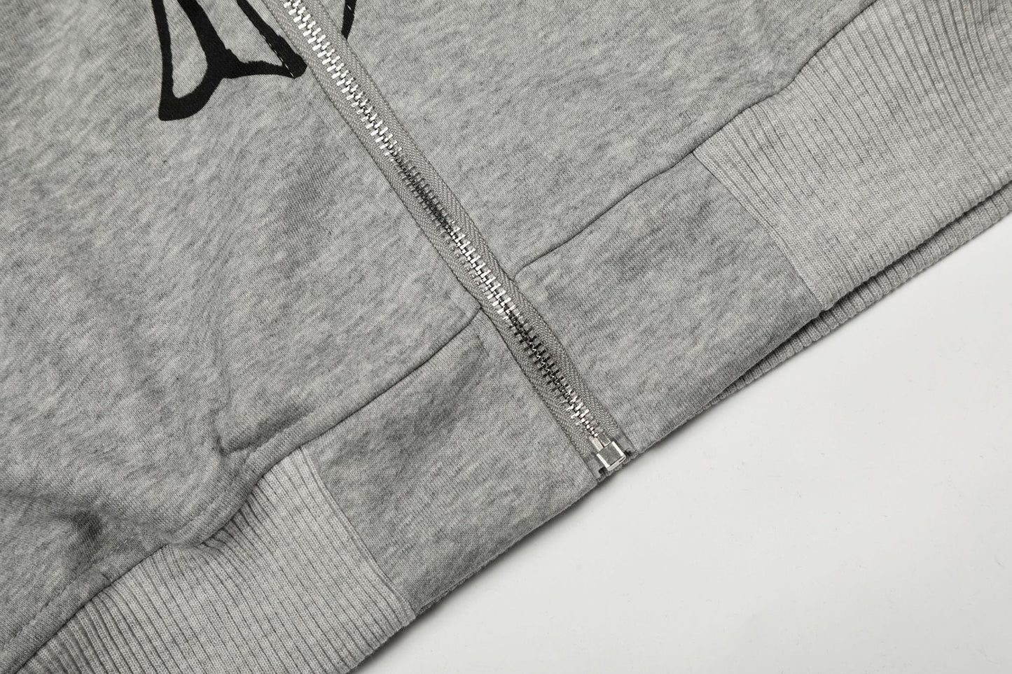 Rhinestone Cross Design Zipper Hoodie WN23057