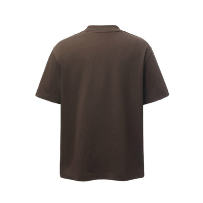 Bleach Washed Logo Print Short Sleeve T-Shirt WN25555