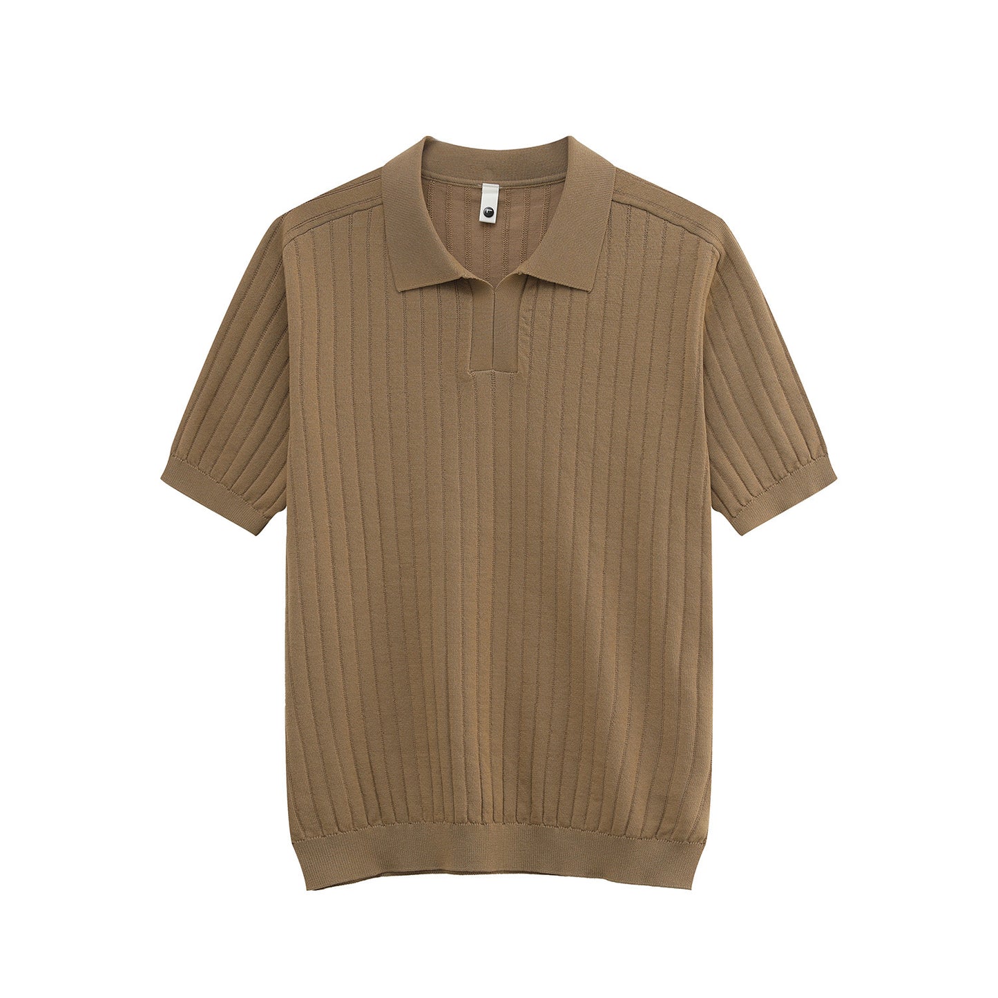 Rib Knit Short Sleeve Polo Shirt WN24951