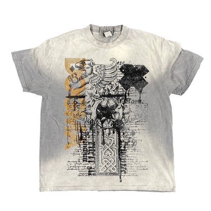 Graphic Print Washed Oversize Short Sleeve T-Shirt WN16887