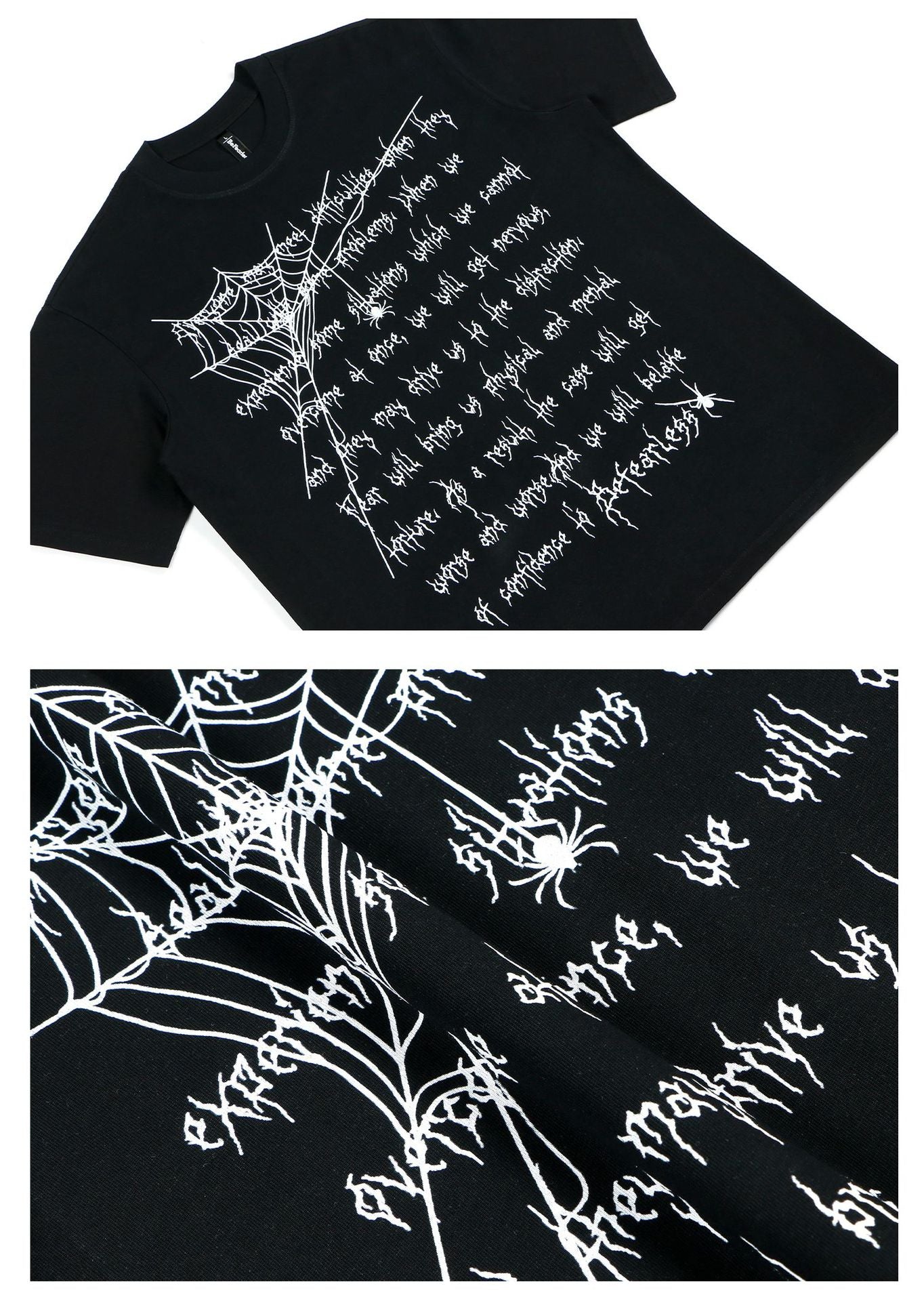 Heavyweight Letter Print Oversize Short Sleeve T-Shirt WN26345