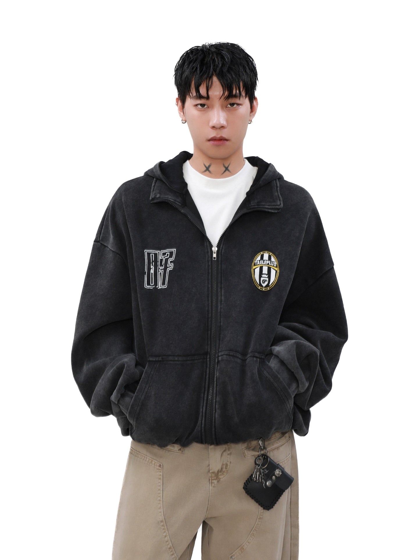 Washed Weavyweight Zipper Hoodie WN8331