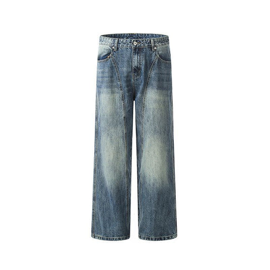 Washed Wide-Leg Denim Jeans WN12822