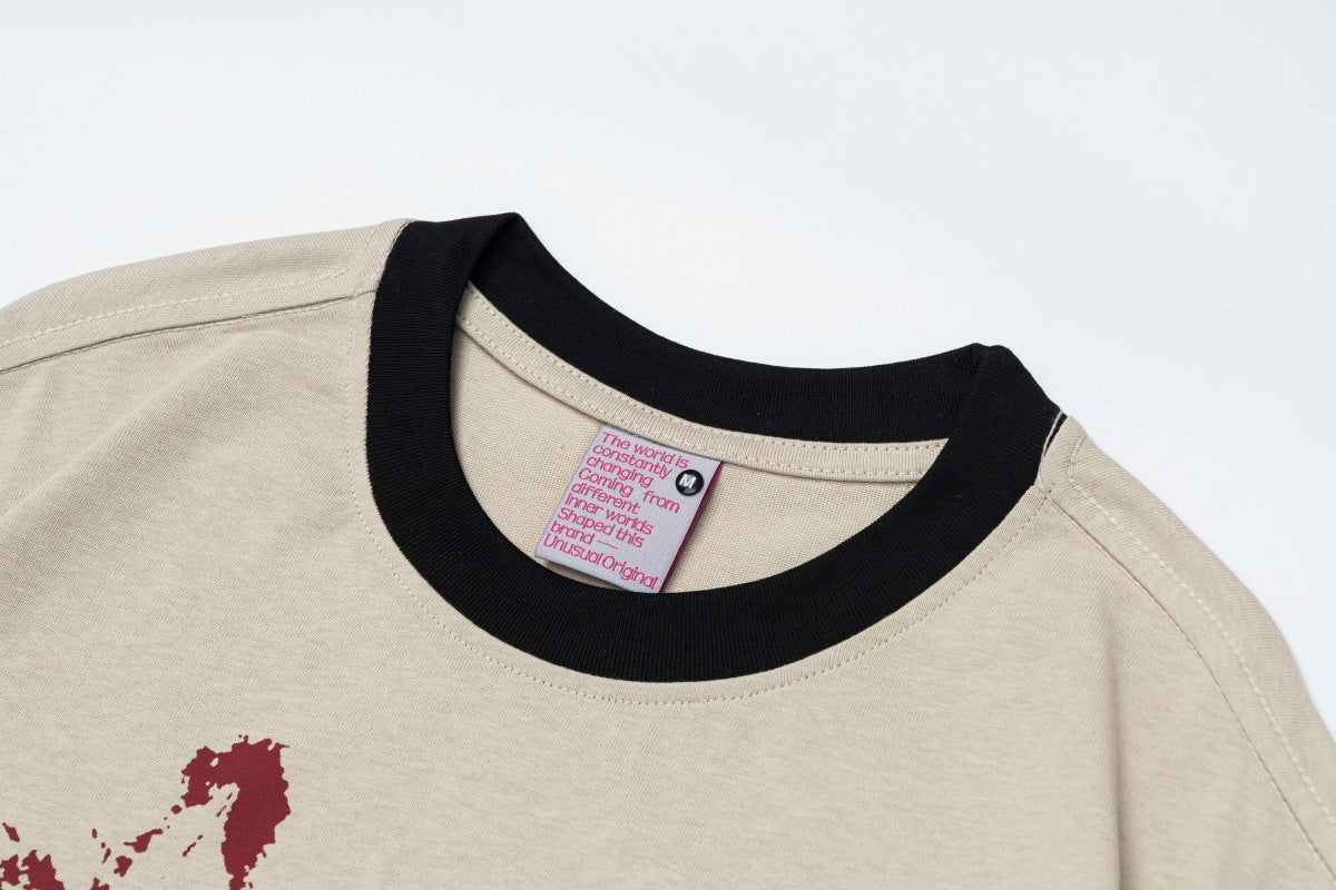 Painting Cat Graphic Short Sleeve T-Shirt WN26051