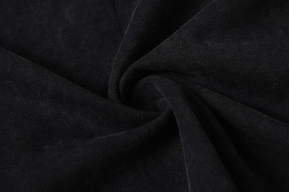 Washed Fake Layered Pocket Detail Short Sleeve T-Shirt WN28028