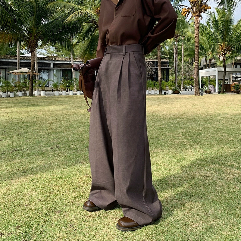 Double-Breasted Tailored Jacket & Wide Leg Trousers Setup WN20395