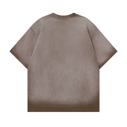 Dark Graffiti Print Short Sleeve T-Shirt WN25467