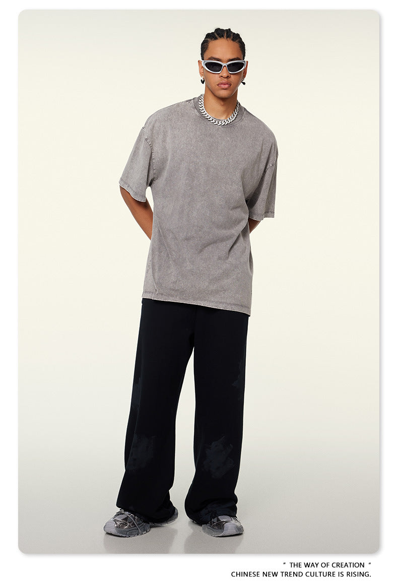 Washed Heavyweight Oversize Short Sleeve T-Shirt WN6078