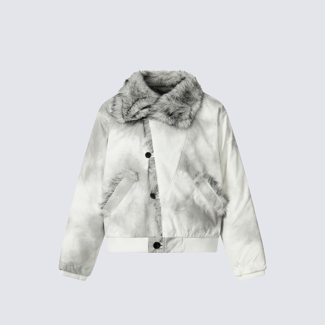 Fake Fur Trim Short Puffer Jacket WN27935