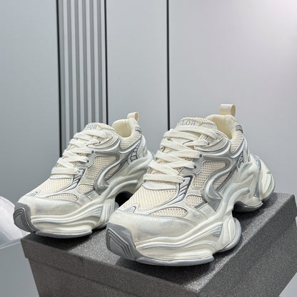 Thick-Soled Height-Increasing Dad Sneakers　WN24733