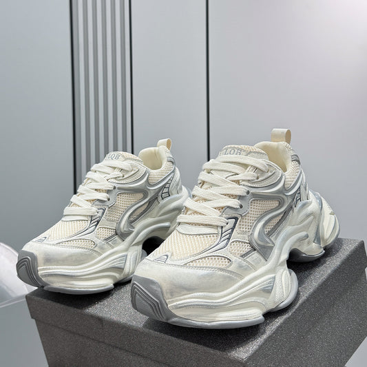 Thick-Soled Height-Increasing Dad Sneakers　WN24733