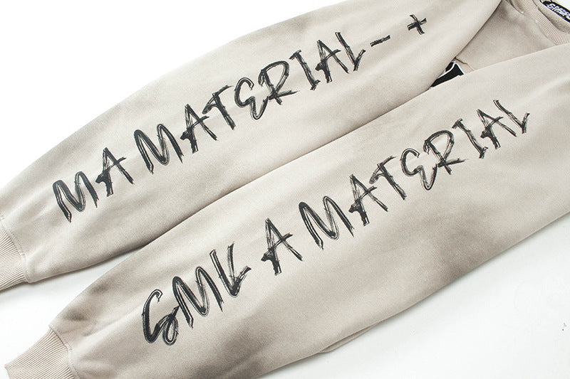 Dirty Washed Logo Print Sweatshirt WN25789