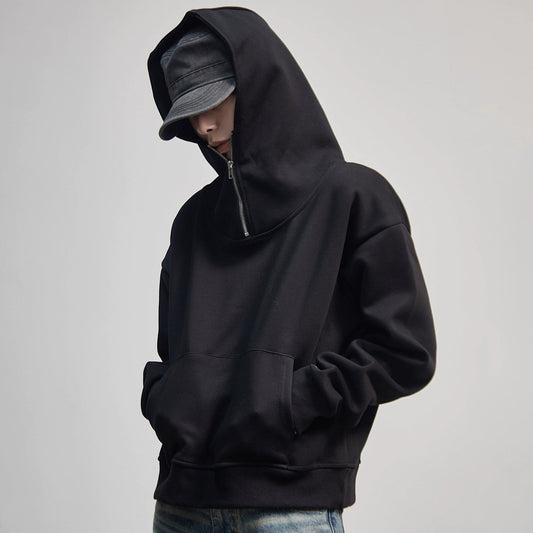 Washed Heavy Oversize Zipper Hoodie WN21179