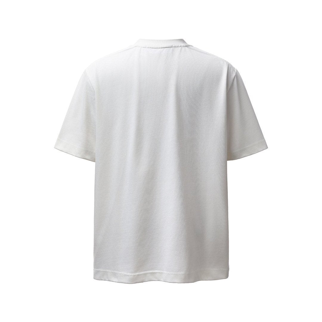 Necklece Design Heavyweight Washed Oversize Short Sleeve T-Shirt WN25730