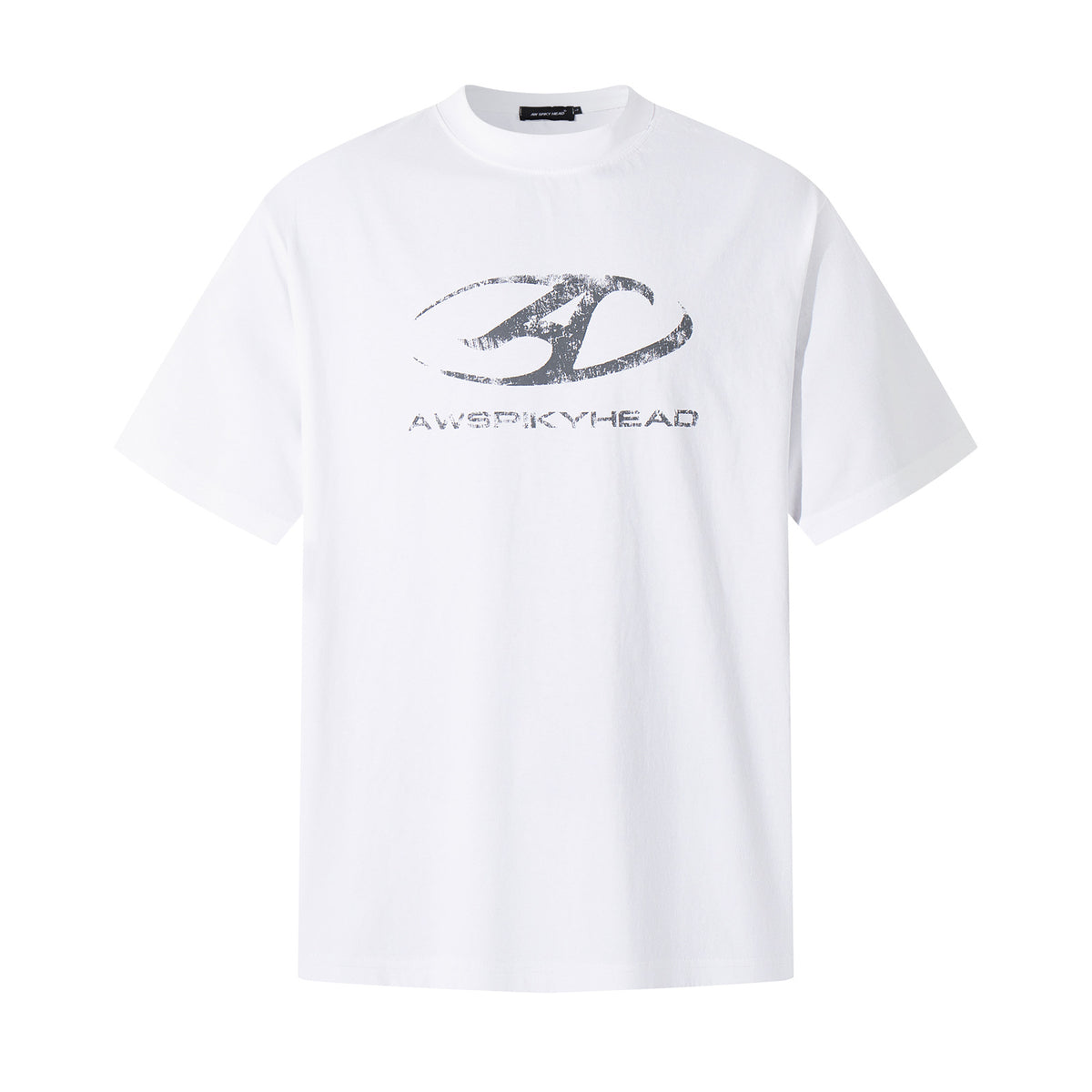 Washed Raw Hem Oversize Short Sleeve T-Shirt WN26929